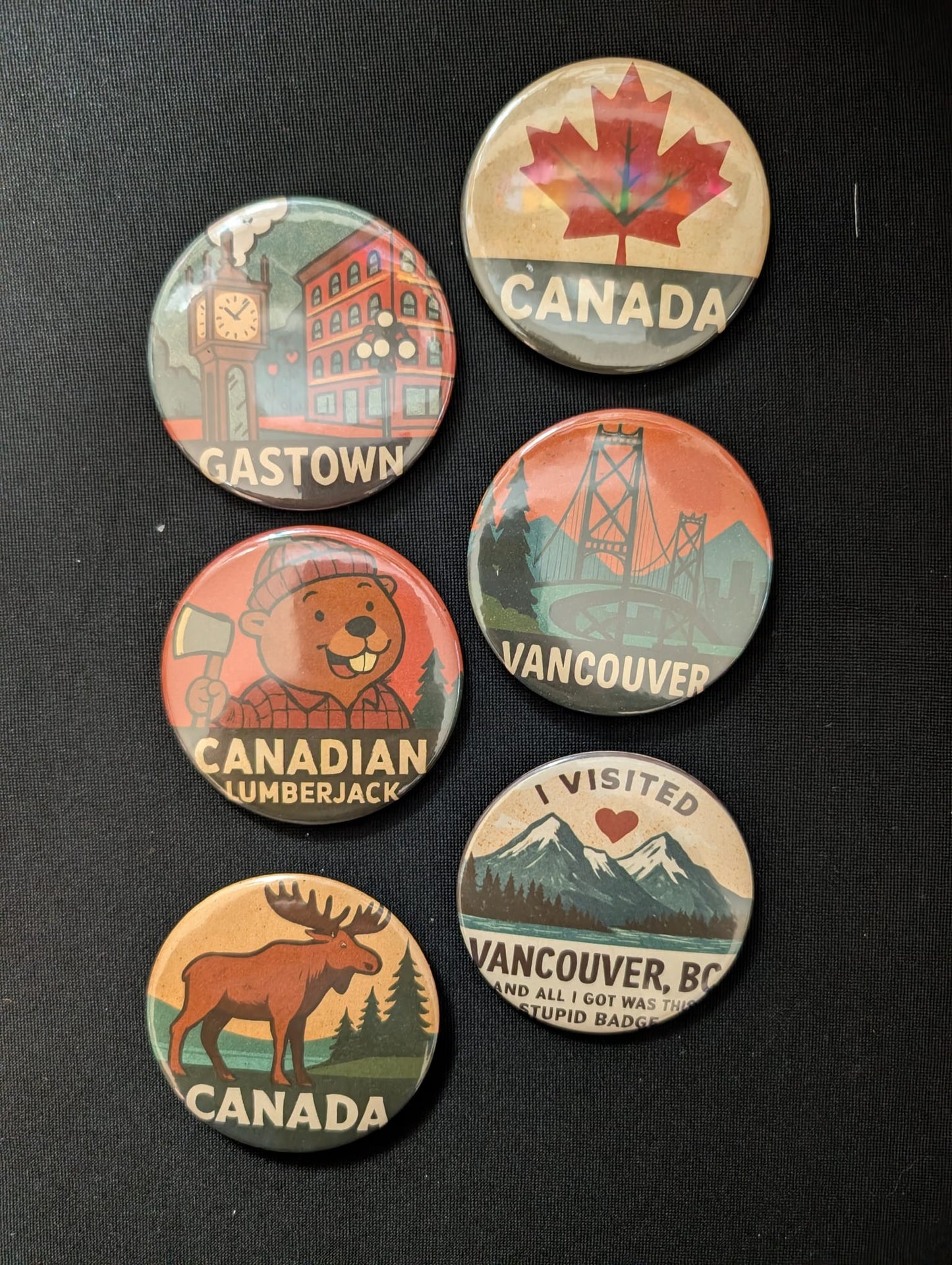 Pre-Made 58mm Round Badges